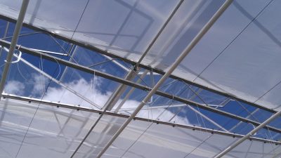 Greenhouse energy saving and shading systems