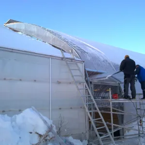 Read more about the article Greenhouse reconstruction (repair work, film changes)